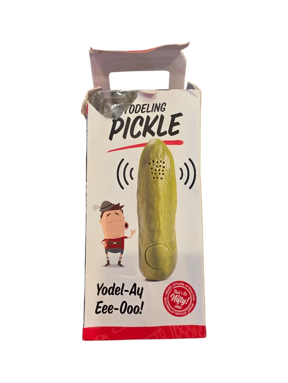 Nifty Yodeling Pickle ( Yodel-Ay Eee-Ooo!) Funny Gag Gift